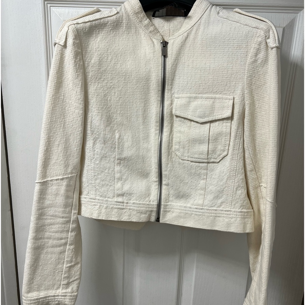 Bcbgmaxazria, Frankie blazer, jacket, off white, size small
